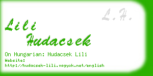 lili hudacsek business card